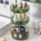 Lighterday Make Up Organizer 360° Drehbar Schminktisch Organizer Kosmetik Organizer für Kosmetik Skincare Parfüm,Makeup Organizers für Schminktisch Badezimmer Schlafzimmer (3 Lagen Grün)