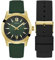 GUESS Homme Analogique Quartz Montre avec Bracelet en Cuir/Silicone GW0630G2