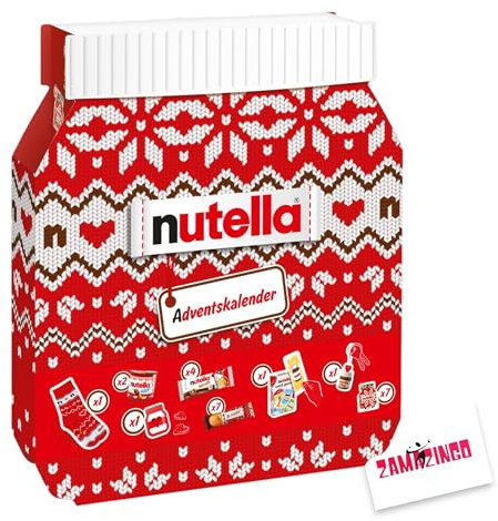 Adventskalender 2025 528g | Entdecke täglich köstliche Überraschungen mit Socken, Kartenspiel und Schlüsselanhänger | 24 Türchen voller Leckereien für die Vorweihnachtszeit + Zama4Zingo Karte