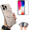 OSEVIO Frameless Matte Ultra Thin Magnetic Phone Case, Metallic Paint Frameless Magnetic Phone Case, Matte Pc Ultra Thin Borderless Case with Lens Protector (For lphone 14,Gold)