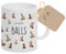 Manufaktur Liebevoll - Lustige Tasse mit Penismotiven und Spruch Jingle Balls - Keramiktasse - witziges Geschenk zu Weihnachten für Mann und Frau