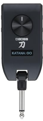 BOSS Katana:GO | Personal Headphone Amplifier für Gitarre & Bass | Spielfertige Sounds aus den Katana Bühnenverstärkern | Innovative Raumklangtechnologie | Bearbeite Sounds & streame Backingtracks