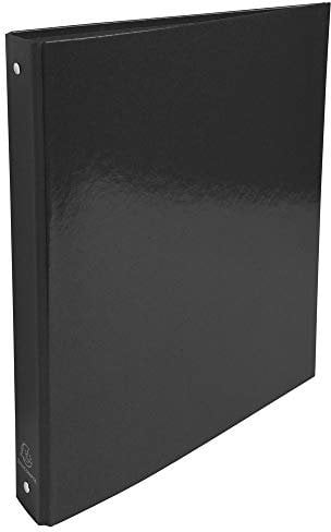 Exacompta - 519291E – Karton mit 10 starren Ordnern Iderama – 4 runde Ringe, Durchmesser 30 mm – Rücken 40 mm – Außenmaße 32 x 26 cm – Format A4 – Farbe schwarz