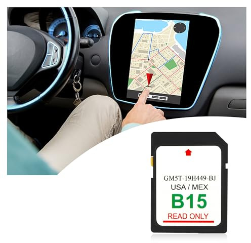 B15 Navigation SD Card OEM#GM5T-19H449-BJ,2024 Latest Car GPS Navigation System Updated for United States & Mexico,Car in-Dash Navigation GPS Units SD Card Compatible with Ford