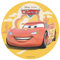 Dekora, Cars Edible Cake Topper, Lightning Mcqueen Decoration for Children's Birthday Cake, Round Wafer Disc 20 CM