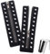 PH PandaHall Inserti con Cerniera per Stivali con Lacci in Pelle, 10 Occhielli Neri In Metallo con Cerniera per Lacci per Scarpe Da Ginnastica per Adulti Senza Lacci Riparazione Fai Da Te, 17.5x5cm