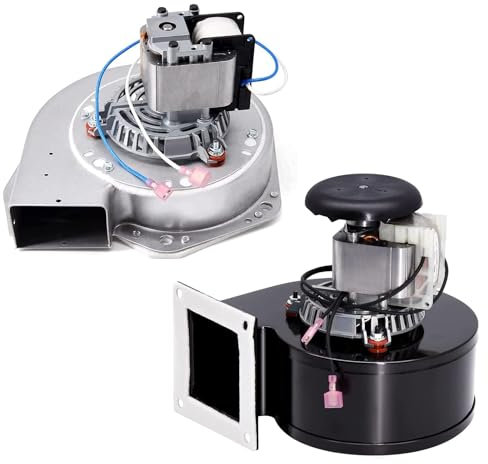 Criditpid Ersatz A-E-027 Verbrennungsgebläse Ventilator & A-E-033 Umluftgebläse Lüfter-Kit für Breckwell Pelletofen P22, P23, P24, P26, P2000, Abluftgebläse für US Herd & USSC 5040 Pelletofen