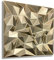 3D Paneele 50x50cm PVC Kunststoffpaneele Wandpaneele Gaming Zimmer Wand Decke 3D Optik 8 Stück 2m² PVC 3D Platten D101 Champagnergold