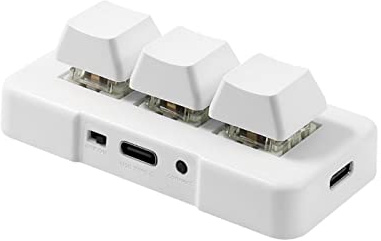 Azxcvbnm 3-Tasten-Tastatur, RGB-Tastatur, anpassbare mechanische Tasten, Spiel, Büro, CAD-Designer, Clip, Makro-Programmierung, HIDUSB