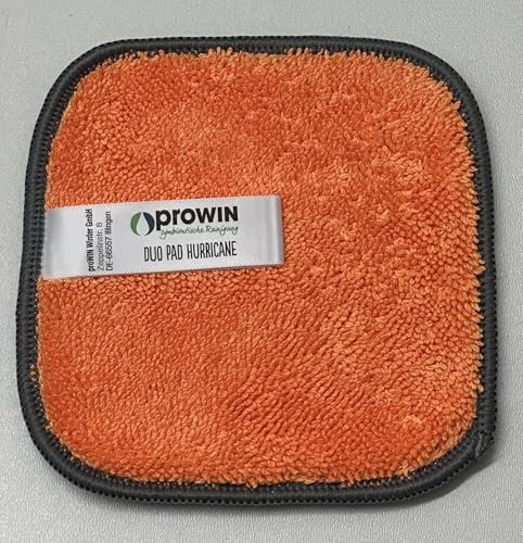 proWIN DUO PAD HURRICANE 13 cm x 13 cm, anthrazit/orange