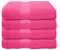 Brentfords Hand Towels 4 Pack, Super Soft 100% Cotton Highly Absorbent Fade Resistant Quick Dry Bright Pink Hand Towels For Bathroom Kitchen Gym Home Essentials, 50x80cm