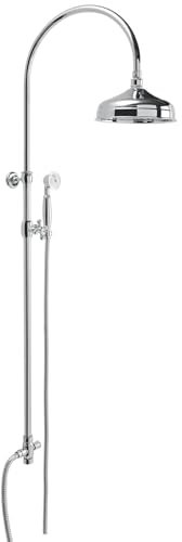 Columna de ducha vintage de estilo antiguo, completa