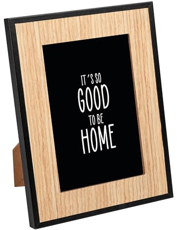 walther design Bilderrahmen Good Portraitrahmen, 15x20 cm, Natur/schwarz, RF520B