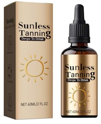 SolarGlow Nahrungsergänzung Bräunungskomplex Pflanzliche Bräunungstropfen zum Einnehmen UV-freier Selbstbräuner für Gesicht & Körper Natürlicher Teint in 3-5 Tagen