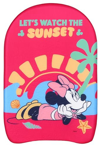 Disney Minnie Maus SCHWIMMBRETT, leicht, sicher, zum Schwimmenlernen für Kinder im Schwimmbad 44x30x4 cm (Minnie Maus)