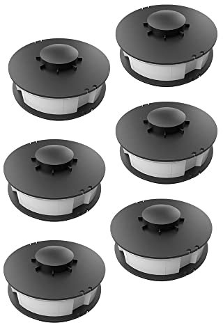 6 Spulen passend für Elektro Rasentrimmer/Freischneider/Kantentrimmer Einhell RTV 400, RTV 550, RTV 550/1