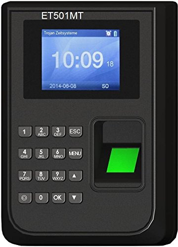 Rechnendes Terminal ET501MT für bis zu 20 Personen inkl. 20 Schlüsselanhänger/Fingerprint/Mobil einsetzbar mit jeder herkömmlichen 5V Powerbank bzw. PKW/LKW Zigarettenanzünder USB 5V