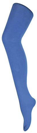 Sock Snob Womens 80 Den Opaque Coloured Winter Fashion Tights (Large (Hips 39''-42 (99-107cm), Moonlight Blue)