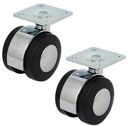 Aexit Shopping Cart Metal Top Plate Rotatable Swivel Twin Caster Wheel 1.5 Dia 2pcs (fe071ab463f117ecf0119f056cfba53d)
