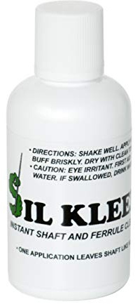 Cue silk SIL Kleen - Limpiador de Taco de Billar y virola (Botella de 1 Onza)