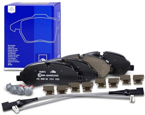 ATE Bremsbelagsatz mit Warnkontakt vorne 13.0460-3875.2 | Kompatibel mit: FORD TOURNEO CUSTOM V362 Bus, TRANSIT CUSTOM V362 Bus, TRANSIT CUSTOM V362 Kasten, TRANSIT V363 Bus