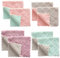 Katpost 8pcs Gant de toilette anti adhésif huile corail velours vaisselle torchon suspendu serviette à main ensemble pour vaisselle et nettoyage quotidien