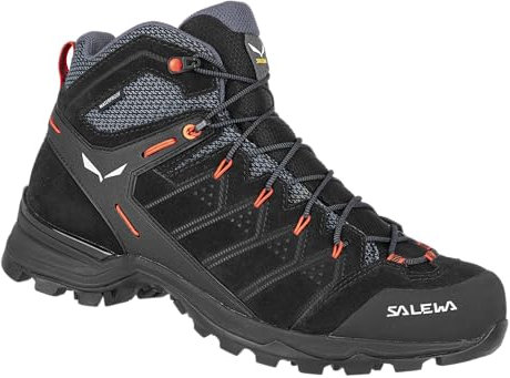 Salewa Alp Mate Mid Scarponi da Trekking da Uomo, Nero, 8.5