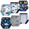 FLYISH DIRECT Culotte Enfant Apprentissage 100% Coton, Culotte Apprentissage Propreté Garcon Absorbant 6 Couches, Anti-Fuite Slip d'apprentissage pour Garcon et Filles, 6 Paires, 3 Ans, Singe Bleu