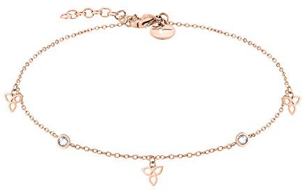 Tamaris Damen Fußkette in Roségold aus Edelstahl TJ-0015-A-27