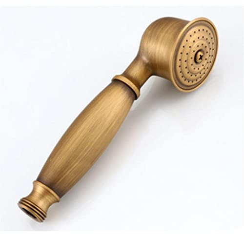 Assiavree Cabeza de Ducha, Juego de Ducha, Teléfono Retro de latón Ducha en Forma de teléfono, Utilizado en Baño y Ducha Soporte de Cobre (Color : Copper Shower Head)