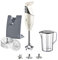 bamix SWISSLINE M200 Mixeur plongeant avec couteau multifonction, fouet, disque de percussion, processeur, gobelet, support, 200 W, 2 niveaux, acier inoxydable, fabriqué en Suisse - Ivoire