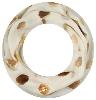 Majea Loop Schal Damen Schlauchschal Halstuch schmaler Loopschal (880050) (beige 4), Einheitsgröße