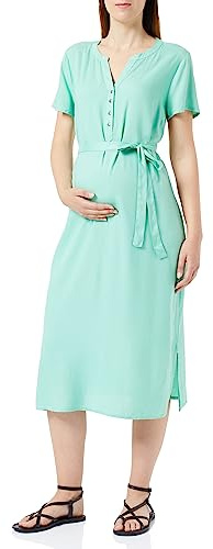 MAMALICIOUS Damen Mlmisty Lia S/S Wo Midi Dress 2f V., Neptune Green, S