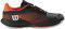 Wilson Herren KAOS Swift 1.5 Clay Sneaker, Black/Phantom/Shocking Orange, 40 2/3 EU