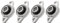 Lobamop 4 cuscinetti autoallineanti KFL001 da 12 mm, con cuscinetto a flangia in lega di, alloggiamento del cuscinetto rombo