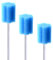 Lot de 50 Écouvillons Jetables En Éponge pour Nettoyage de La Bouche: Éponges Dentaires Stériles pour Soins Bucco-dentaires, Éponges de Nettoyage Bucco-dentaires, Tampons d'hygiène dentaire Bleu