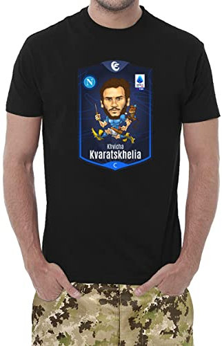 T-Shirt Uomo Bambino Kvaratskhelia Napoli Sport Calcio Calcetto Tempo Libero Relax Maglietta Tracksuit Squadra Cuore Napoletano Scudetto