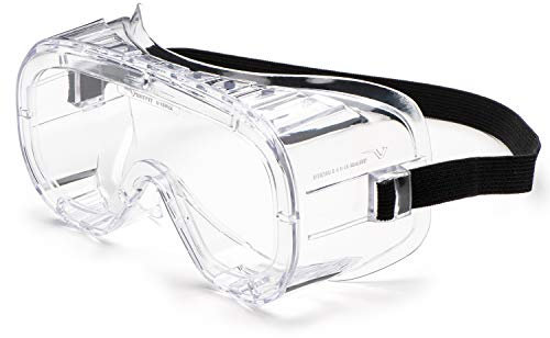 UNIVET | 602 Clear 2, Augenschutzbrille, Maskenart, Überlappende Brillengläser, (EN166), Rahmen Clear