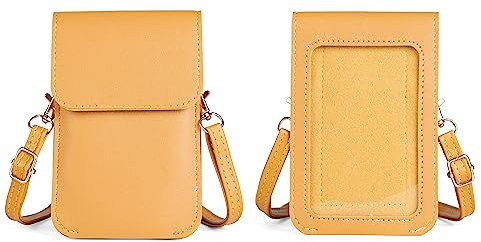 Tragetasche mit transparentem Fenster und Tasche für Freestyle Libre 2/3/14 Tage, gelb