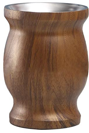 UPQRSG Taza Yerba Mate, Taza Mate de Acero Inoxidable de 8 Oz, Taza de Calabaza Fácil de Limpiar para Café Bebida Té, Taza de Café de Doble Pared Aislamiento Térmico Antiescaldado