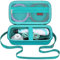 Elonbo Carrying Case for Bose SoundLink Flex Bluetooth Portable Speaker, Outdoor Travel Wireless Waterproof Speaker Bag Storage Holder, Mesh Pocket for USB Cable Charger, Green with Shoulder Strap