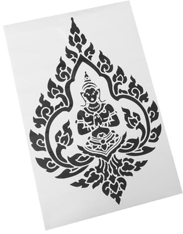 UPKOCH Wandaufkleber Mit Buddha-statue Hinduistische Aufkleber Wandtattoo Für Den Meditationsraum Buddha-wanddekoration Shiva Gott Wandtattoo Wandposter Büro Pvc Wandgemälde Fenster