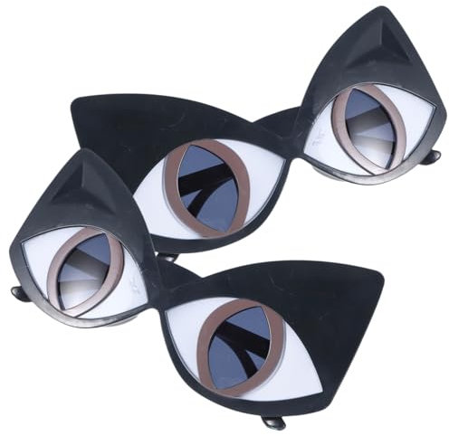 VALICLUD 6paare Katzenaugen Sonnenbrille Auffällige Fashion Shades Für Party Weihnachten Ergonomisches Design Bequem Zu Tragen Für Kostümpartys Und Familienfeiern