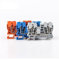 Morsetti ferroviari ST Morsettiere su Guida DIN Connettori ST-10 Ritorno Tipo di tiro Morsettiere di Collegamento Cablaggio Elettrico a Molla Senza Viti 10 Pezzi (Color : Orange)