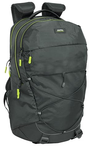 safta Bergrucksack, 25 l, Trekkingrucksack, ideal für verschiedene Altersgruppen, bequem und vielseitig, Qualität und Widerstandsfähigkeit, 30 x 16 x 52 cm, Grau, grau, Estándar, Casual