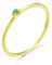 Stfery Ringe für Damen Gold 585 Ringe für Damen Rund Smaragd Ring Verlobung Damen