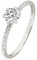 DOOSTI Antragsring/Verlobungsring aus 585/- Weissgold mit 11 hochwertigen Moissanite Steinen (54)