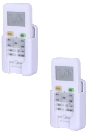 BBTISG Lot de 2 Support Telecommande Mural, Supports de Télécommande Muraux Auto Adhésifs Universels pour Climatiseur, Box TV, Stéréo, Télécommande TV (S)