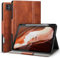 Antbox Case for iPad Pro 13 inch Case (M4) 2024 with Built-in Pencil Holder Supports Pencil Pro and Pencil (USB-C) Auto Sleep/Wake Function PU Leather Cover for iPad Pro 13'' (Brown)