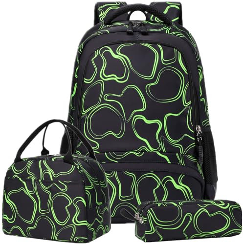 Schulrucksack Jungen Jugendliche Rucksack Schule Teenager Schulranzen Jungen Schulrucksack Set Schulrucksack mit Mäppchen